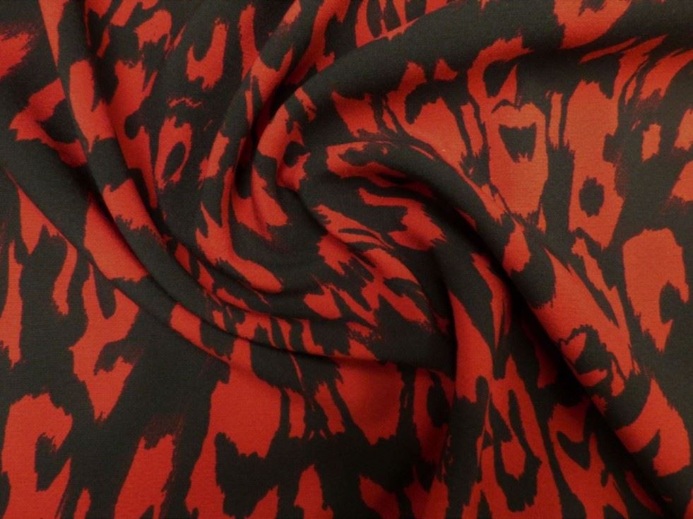 Lady Mcelroy Flame Candice Stretch Woven Suiting Fabric