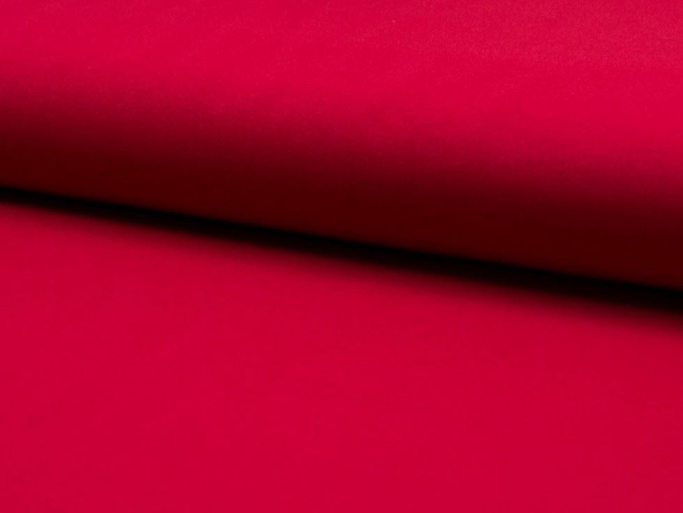 Red Deadstock Heavy Stretch Woven Viscose Bengaline Fabric