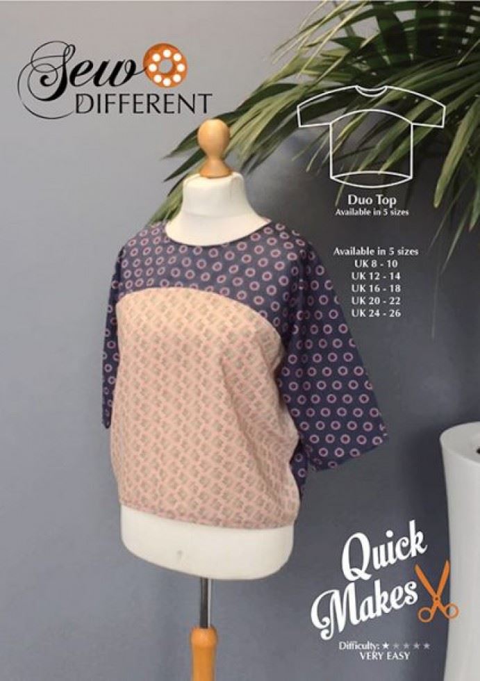 Sew Different Paper Sewing Pattern Duo Top
 