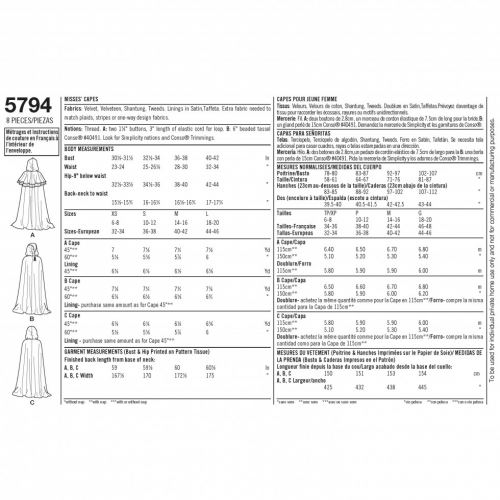 Simplicity-5794-A · XS-S-M-L