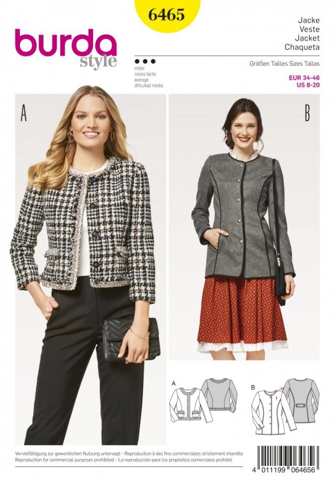 Burda Paper Sewing Pattern 6465
 