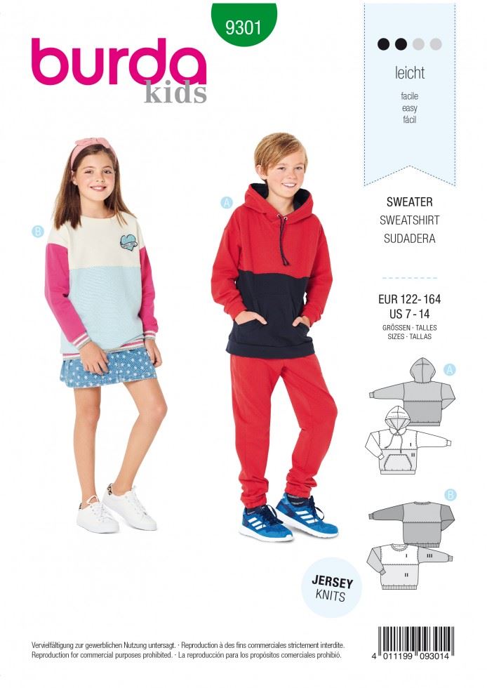 Burda Paper Sewing Pattern 9301
 