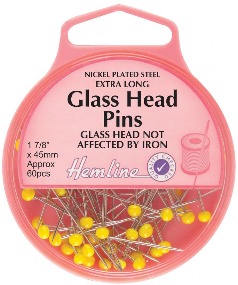 Hemline 45mm Quilters Glass Head Pins - 60pcs H703 - Image 7