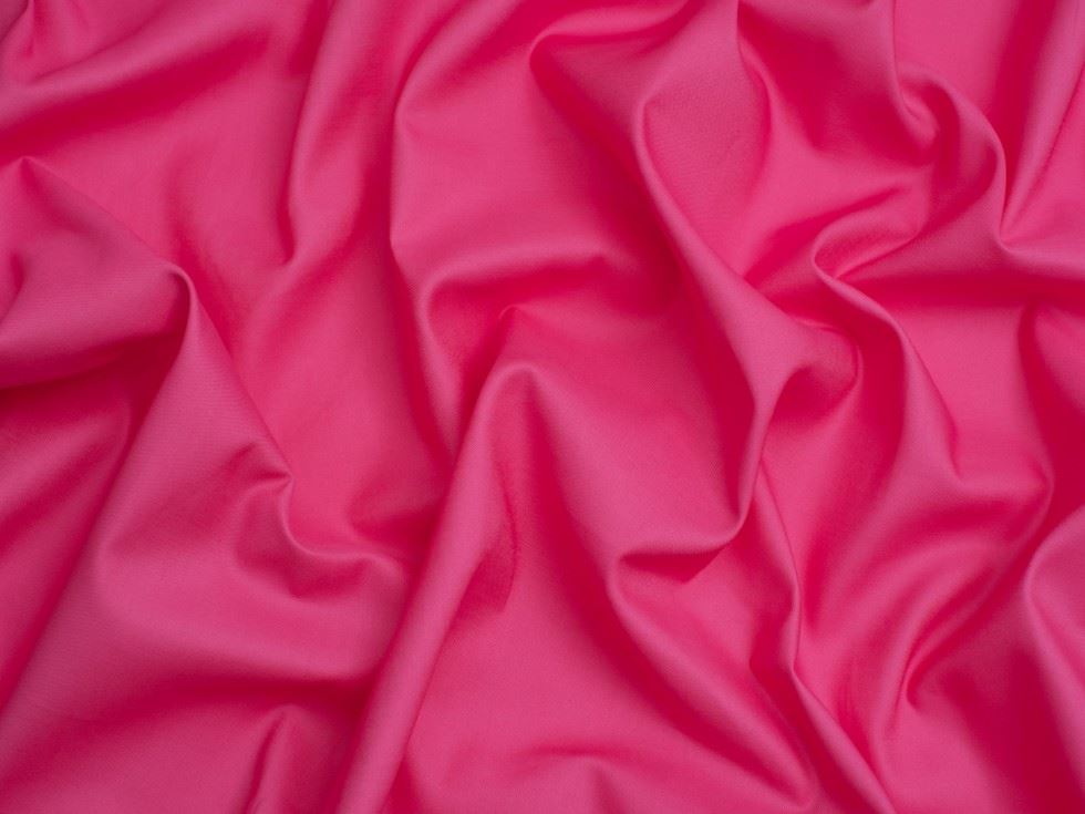 Cotton Sateen Fabric Candy Pink