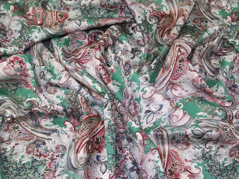 Lady Mcelroy Mint Green Marlie Cotton Lawn Fabric