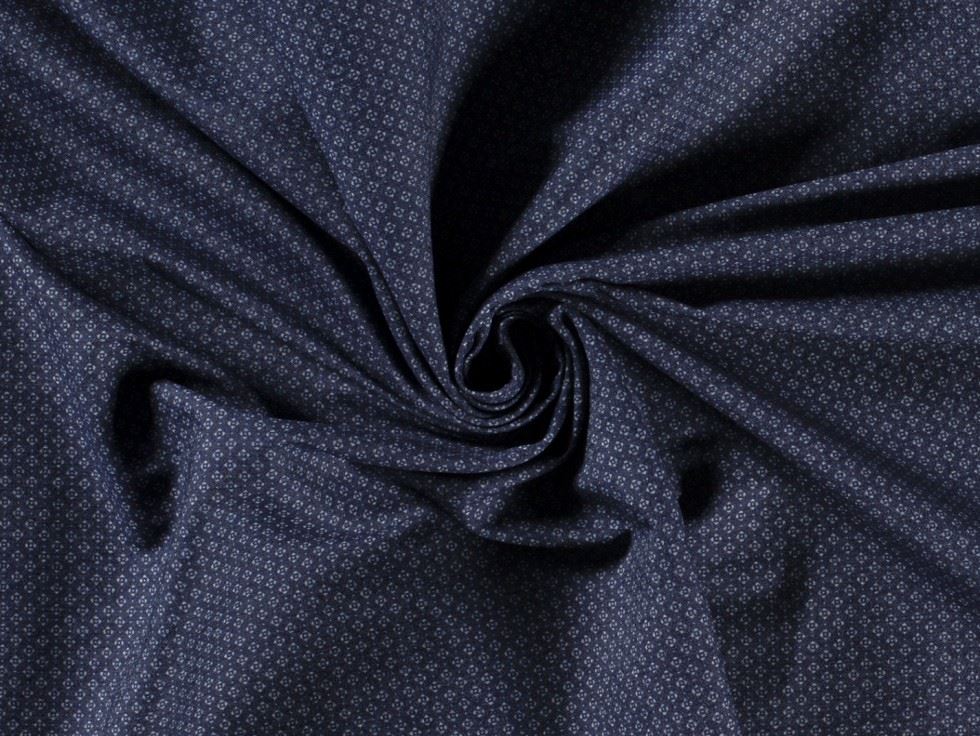 Stretch Woven Denim Fabric Navy
 