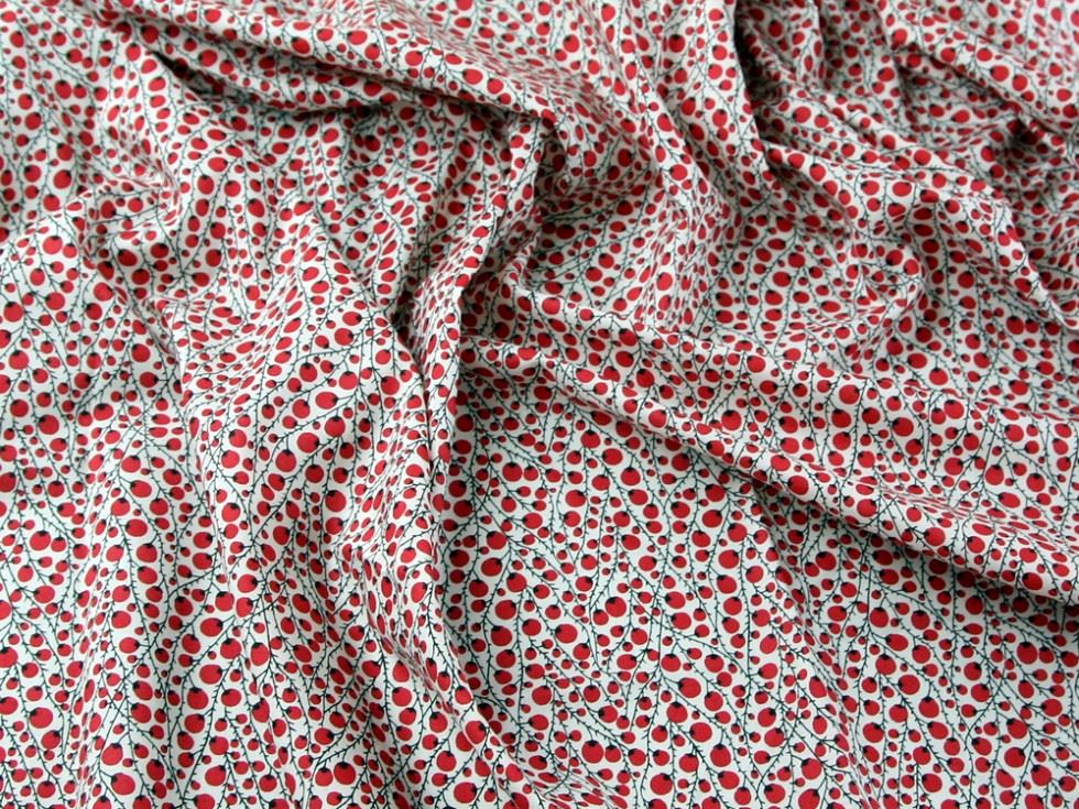 Red Cotton Lawn Fabric