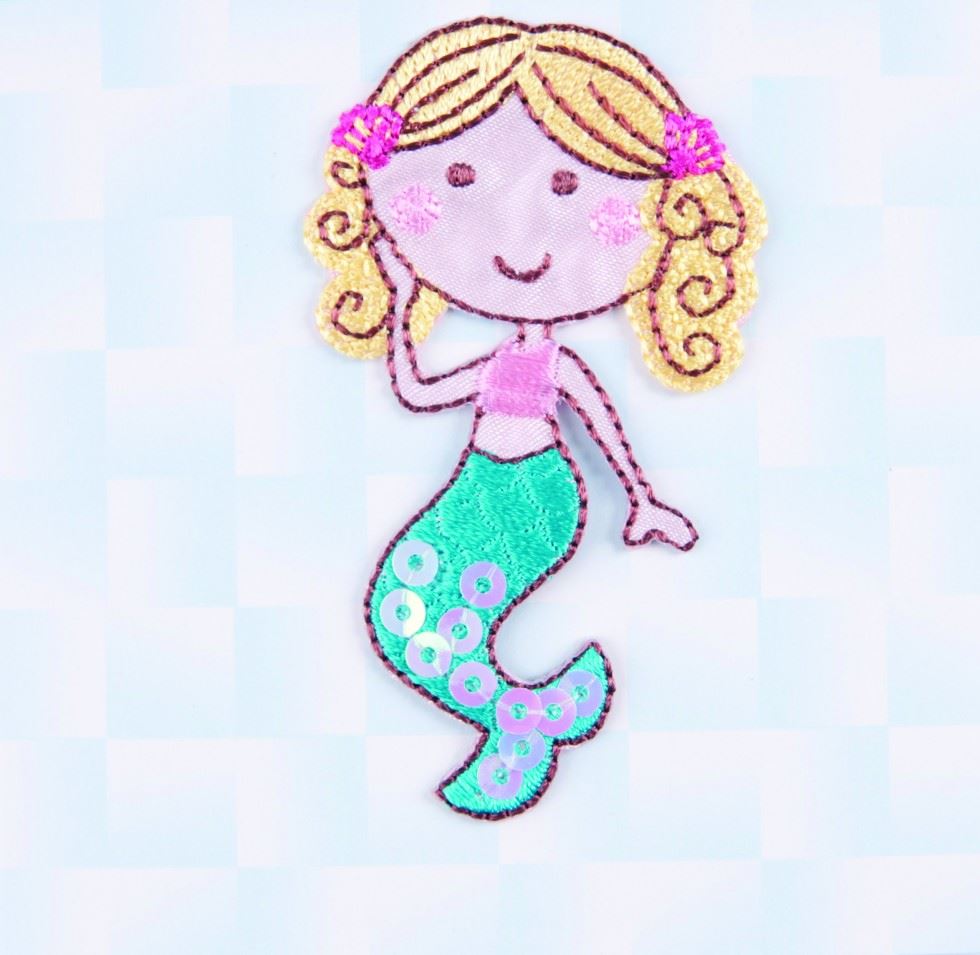 Craft Factory Pink Patch Motif Mermaid