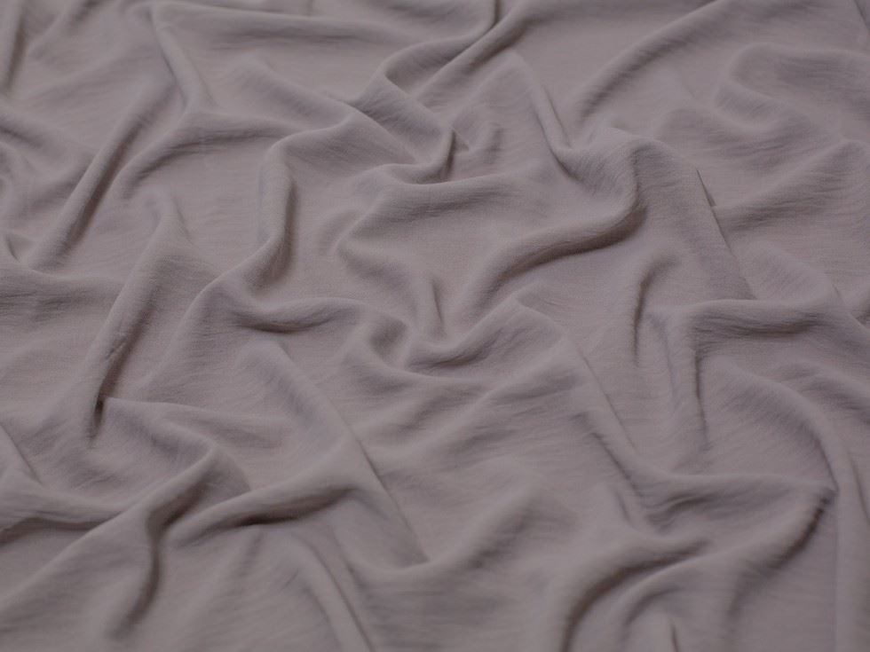 Minerva Core Range Grey Ocean Washed Stretch Woven Crepe Fabric