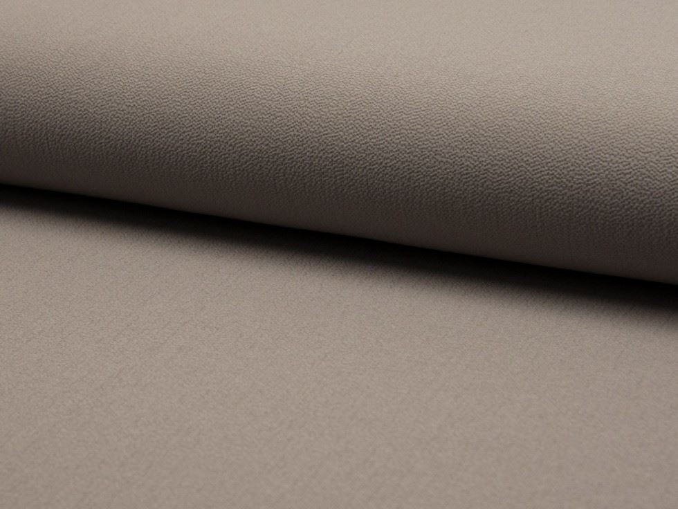 Taupe Deadstock Textured Stretch Woven Pebble Crepe Fabric