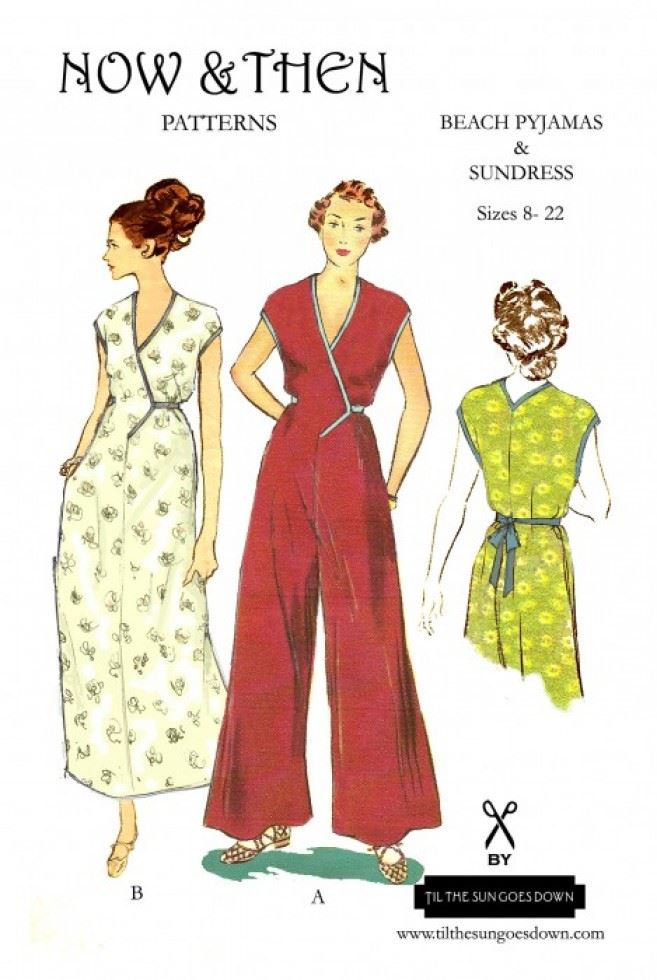 Now And Then Patterns Sewing Pattern The Beach Pyjama & Holiday Dress
