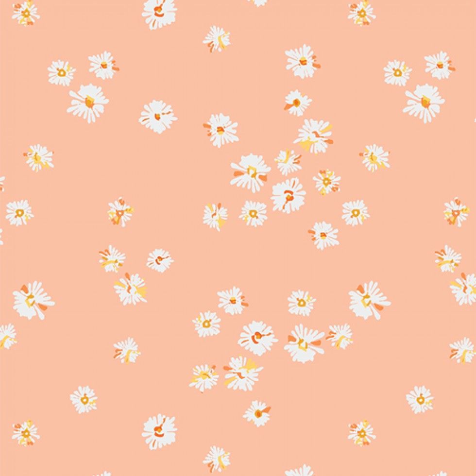 Art Gallery Fabrics Hazy Daisies 100% Cotton Poplin Fabric Glow