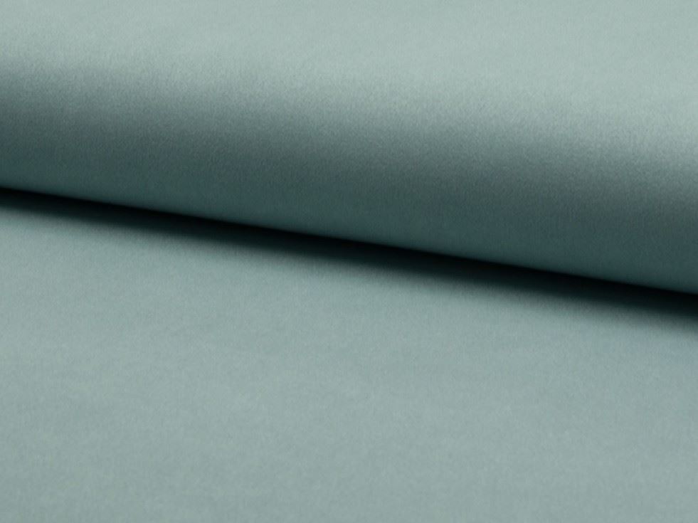 Deadstock Stretch Woven Faux Suede Fabric Duck Egg
 