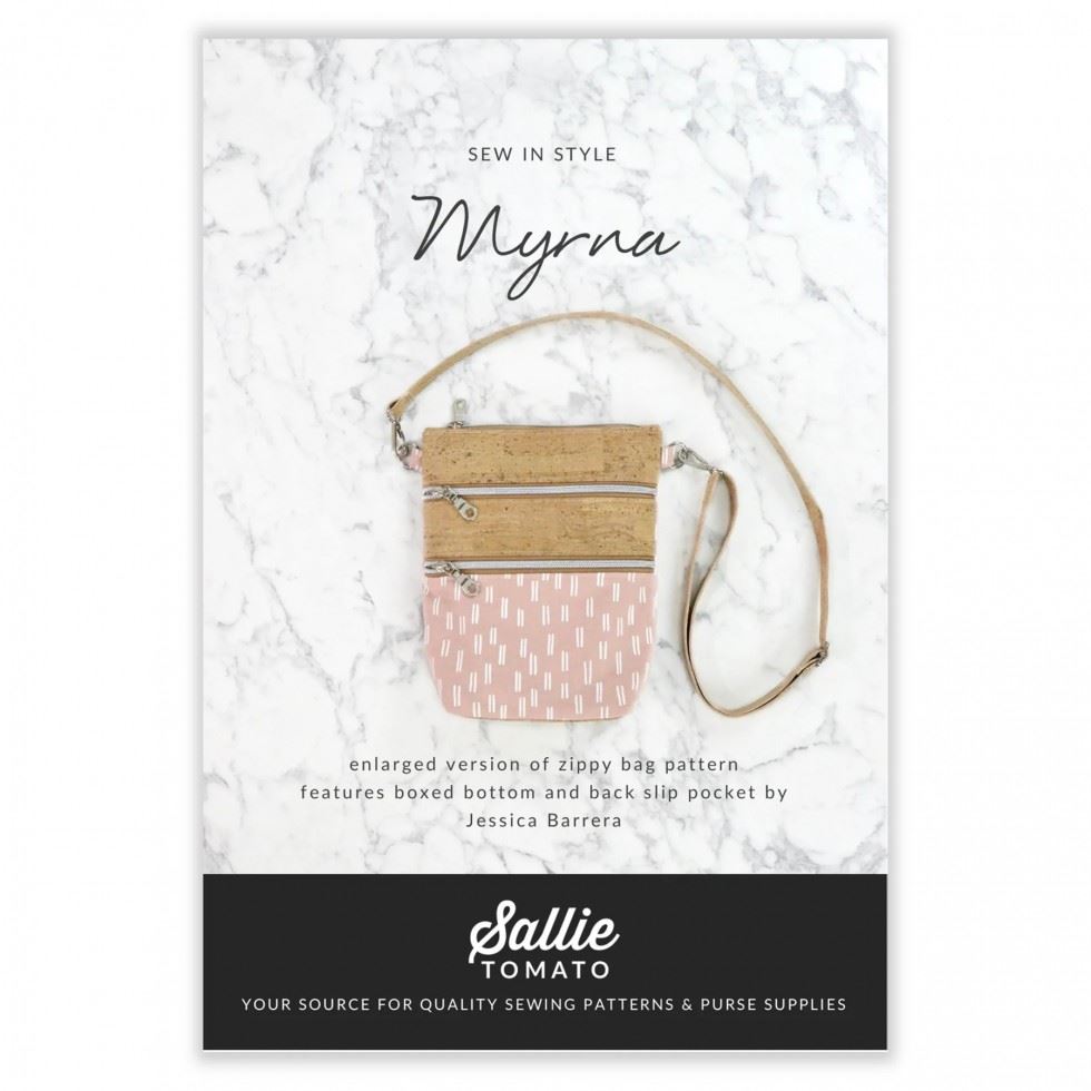 Sallie Tomato Sewing Pattern Myrna Zippy Bag