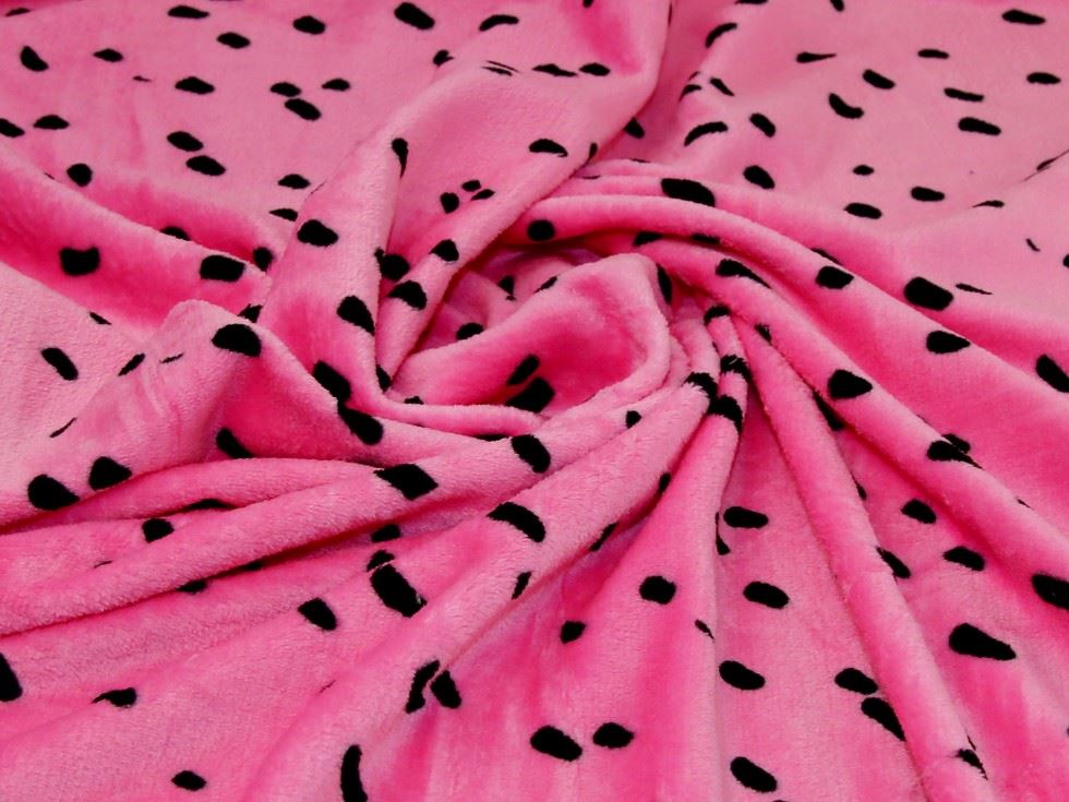 Pink Deadstock Plush Cuddle Fleece Fabric