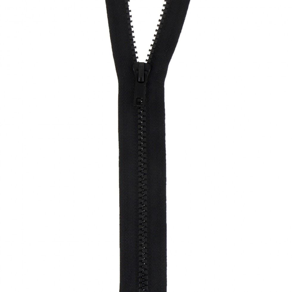 Milward Black Chunky Open End Zips