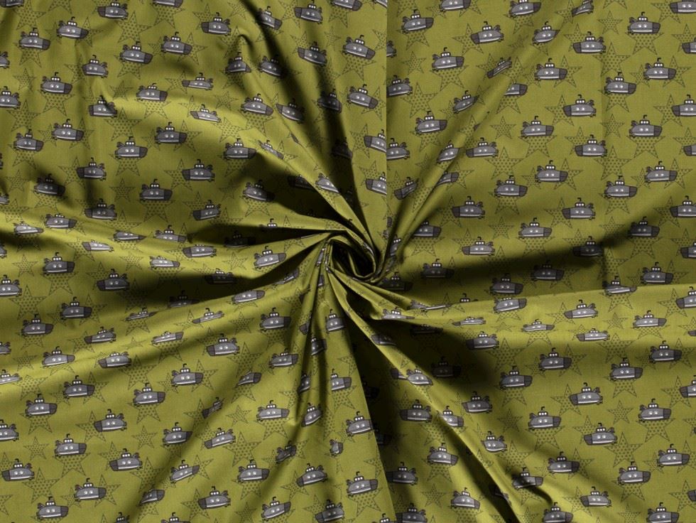 Green 100% Cotton Poplin Fabric