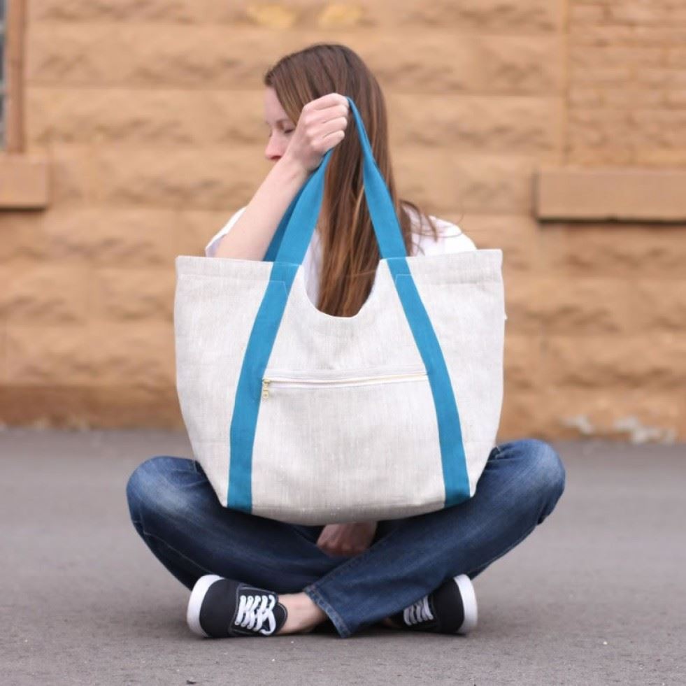 Noodlehead Sewing Pattern Poolside Tote Bag