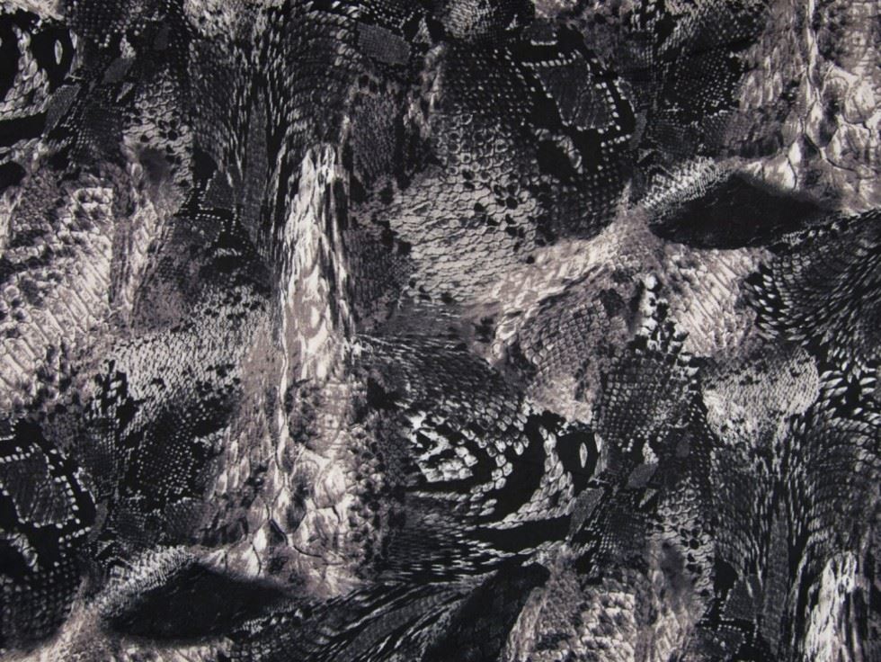 Grey Deadstock Viscose Twill Fabric