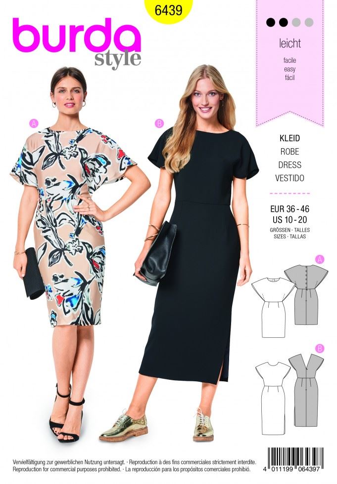 Burda Paper Sewing Pattern 6439