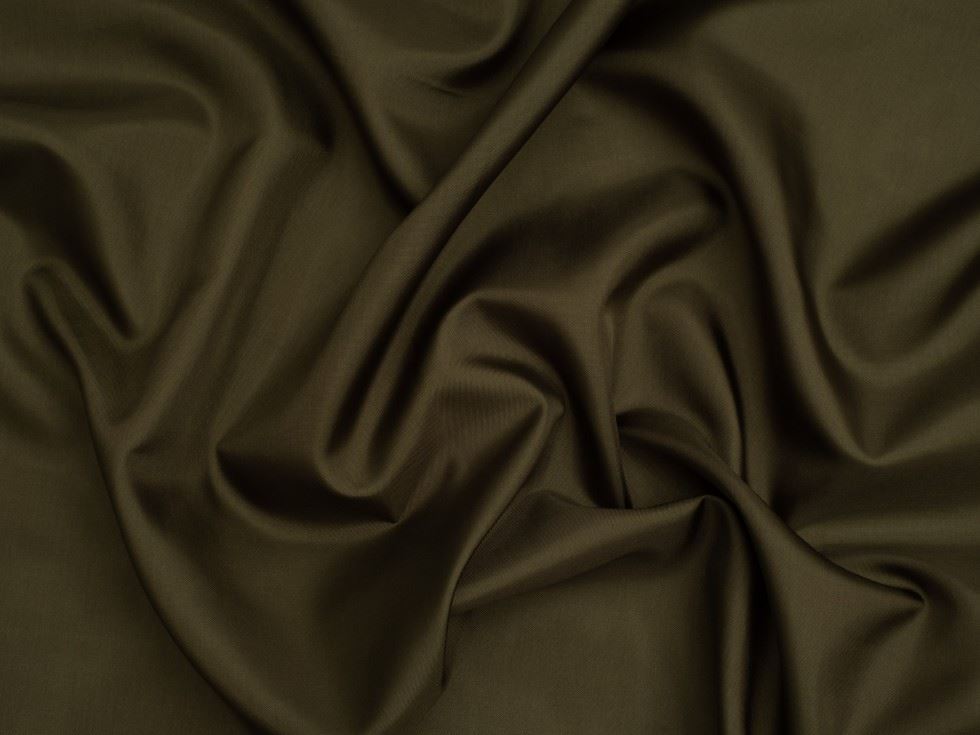 Acetate Taffeta Lining Fabric Olive Green
 