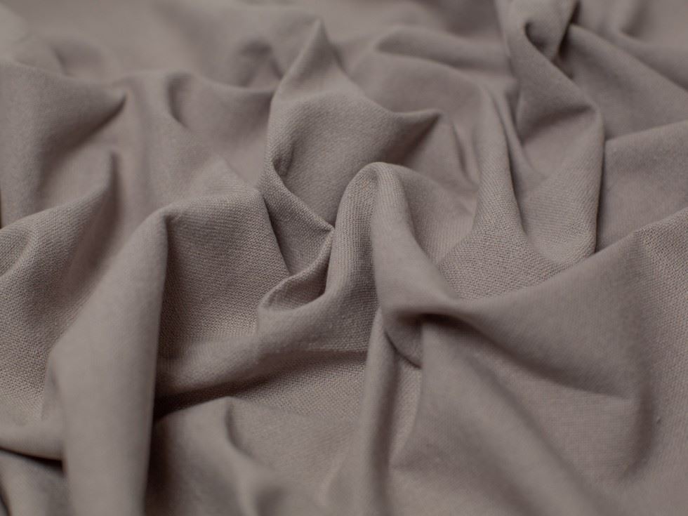 Blades Textured Cotton Linen Fabric Taupe Grey
 