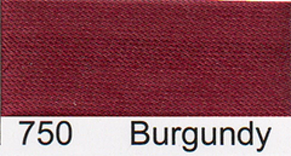 Essential Trimmings Satin Bias Binding Tape Burgundy
 