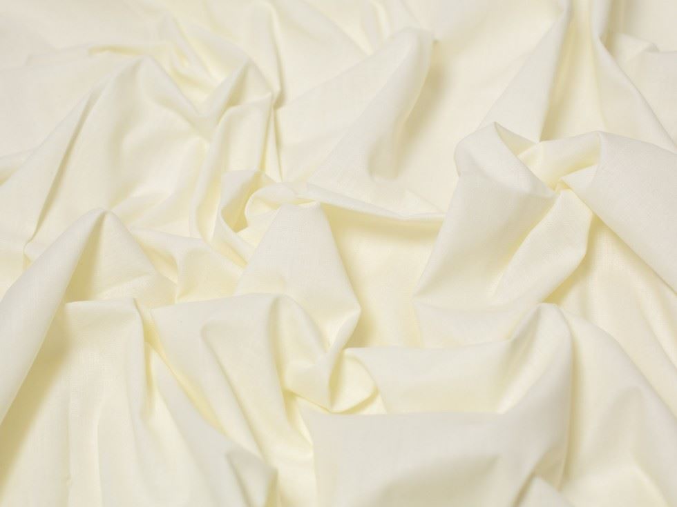 Minerva Core Range Cream Polycotton Sheeting Fabric