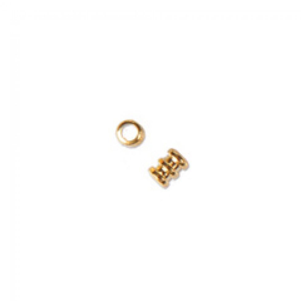 Trimits Gold Tube Spacer Findings (Value Pack Of 5)
