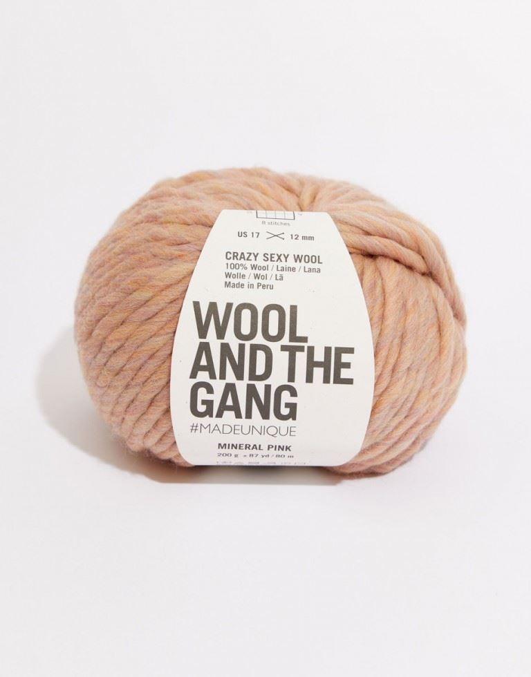 Wool And The Gang Mineral Pink Crazy Sexy Wool Super Chunky Yarn
