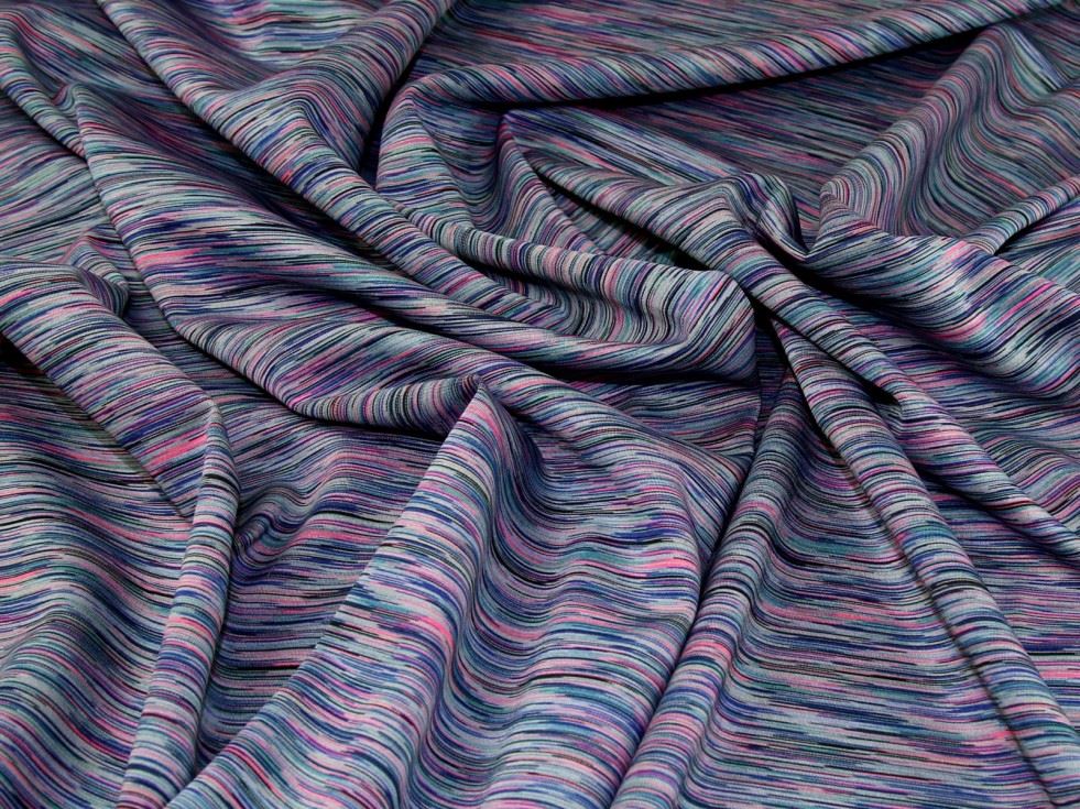 Multicoloured Deadstock Scuba Stretch Knit Fabric