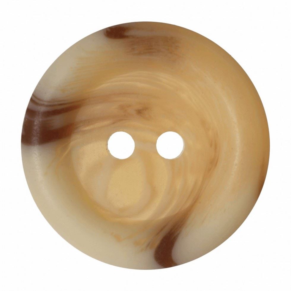 Hemline Cream Round Plastic Buttons