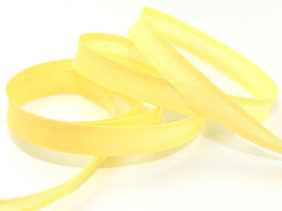 Lemon Yellow Cotton Bias Binding Tape (Value Roll)