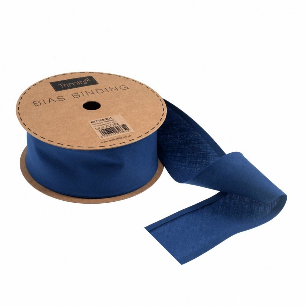 Essential Trimmings Royal Blue Polycotton Bias Binding Tape