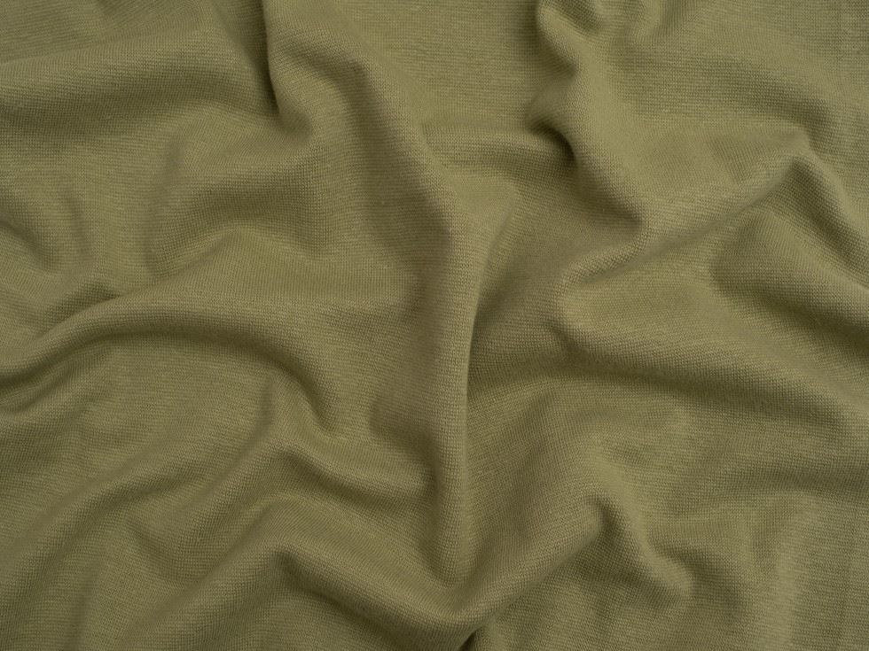 Minerva Core Range Tubular Ribbing Stretch Knit Fabric Olive Green
 