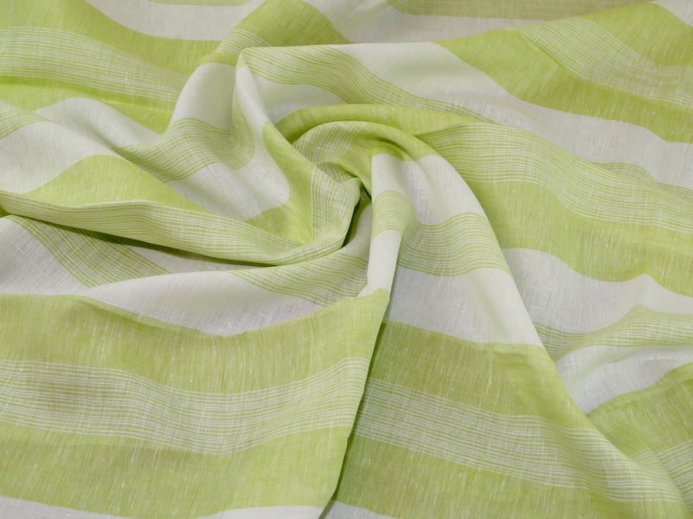 Deadstock Orleans 100% Linen Fabric Lemongrass