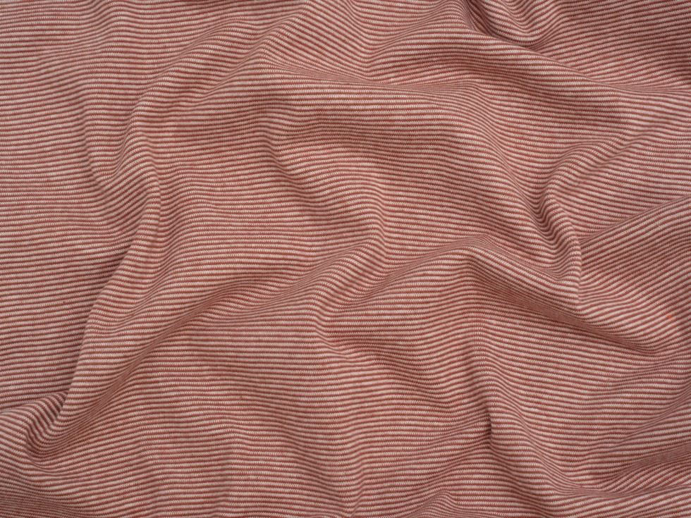 Minerva Core Range Dusky Pink Baby Soft Yarn Dyed Tubular Ribbing Stretch Knit Fabric