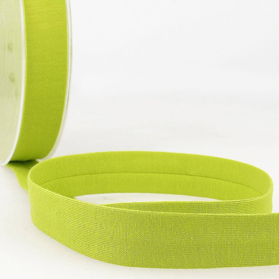 Stephanoise Cotton Jersey Bias Binding Tape Anise Green
 