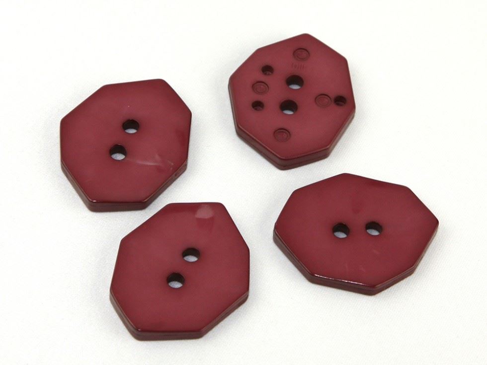 Dill Glossy Irregular Buttons (Value Pack) Plum
 