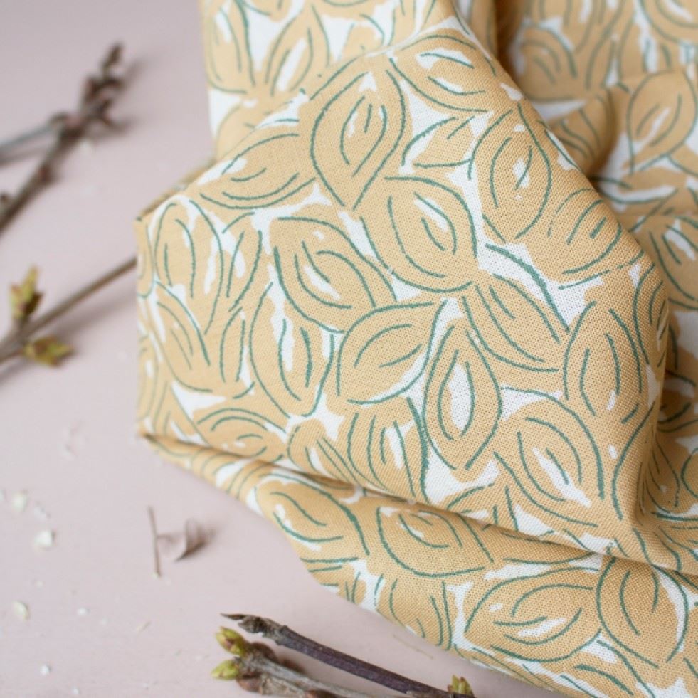 Atelier Brunette Petal Cotton Lawn Fabric Mustard
 