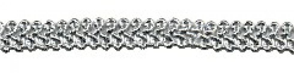 Essential Trimmings Metallic Braid Trim (Value Roll) Silver