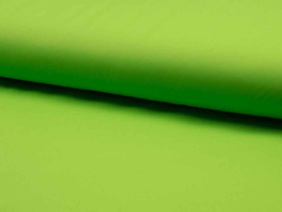 Lime Green Deadstock Stretch Woven Soft Shell Coating Fabric