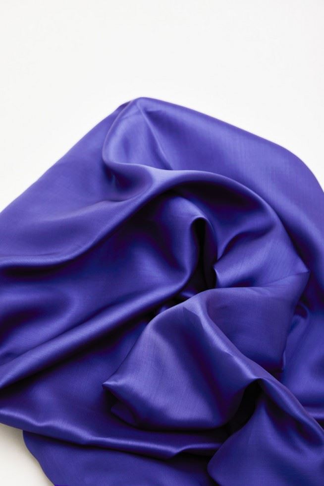 Mind The Maker Cobalt Blue Viscose Plain Lining Fabric