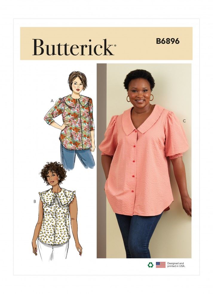 Minerva Sewing Pattern 6896 Butterick Butterick-6896-W3