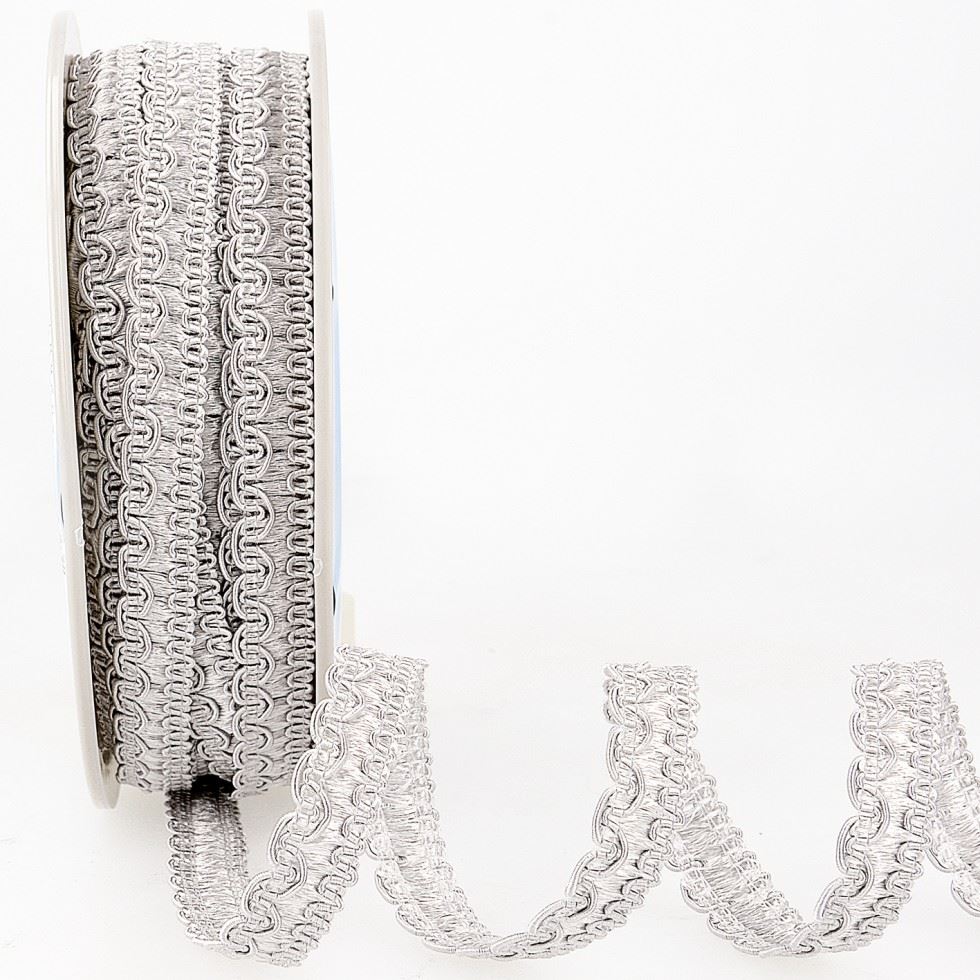 Stephanoise Rayon Braid Trim Light Grey
 