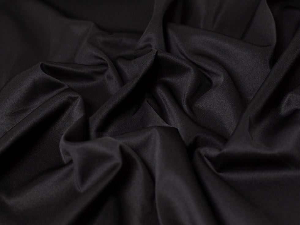 Minerva Core Range Scuba Stretch Knit Fabric Black
 