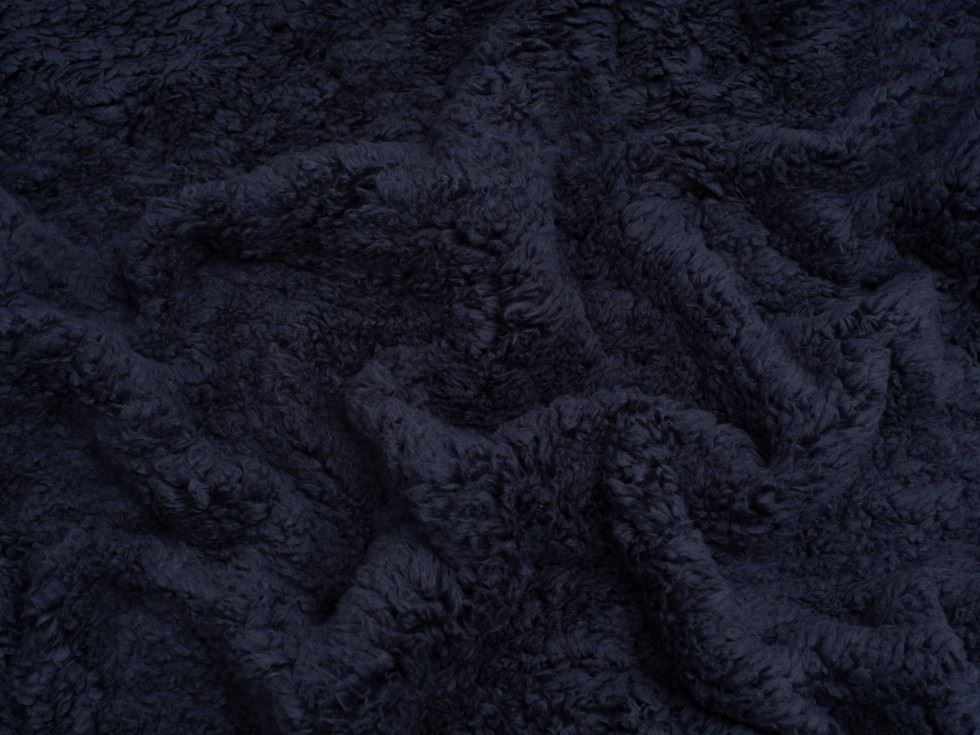 Minerva Core Range Midnight Super Soft Shearling Fleece Fur Fabric