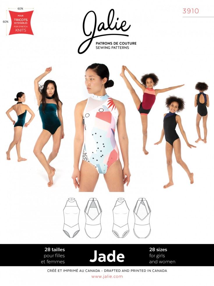 Jalie Sewing Pattern 3910 Jade Halter Leotards