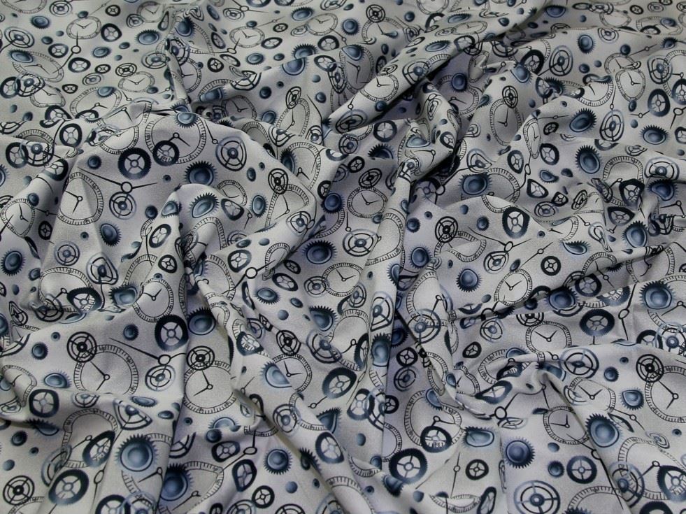 Deadstock 100% Cotton Poplin Fabric Pewter
 