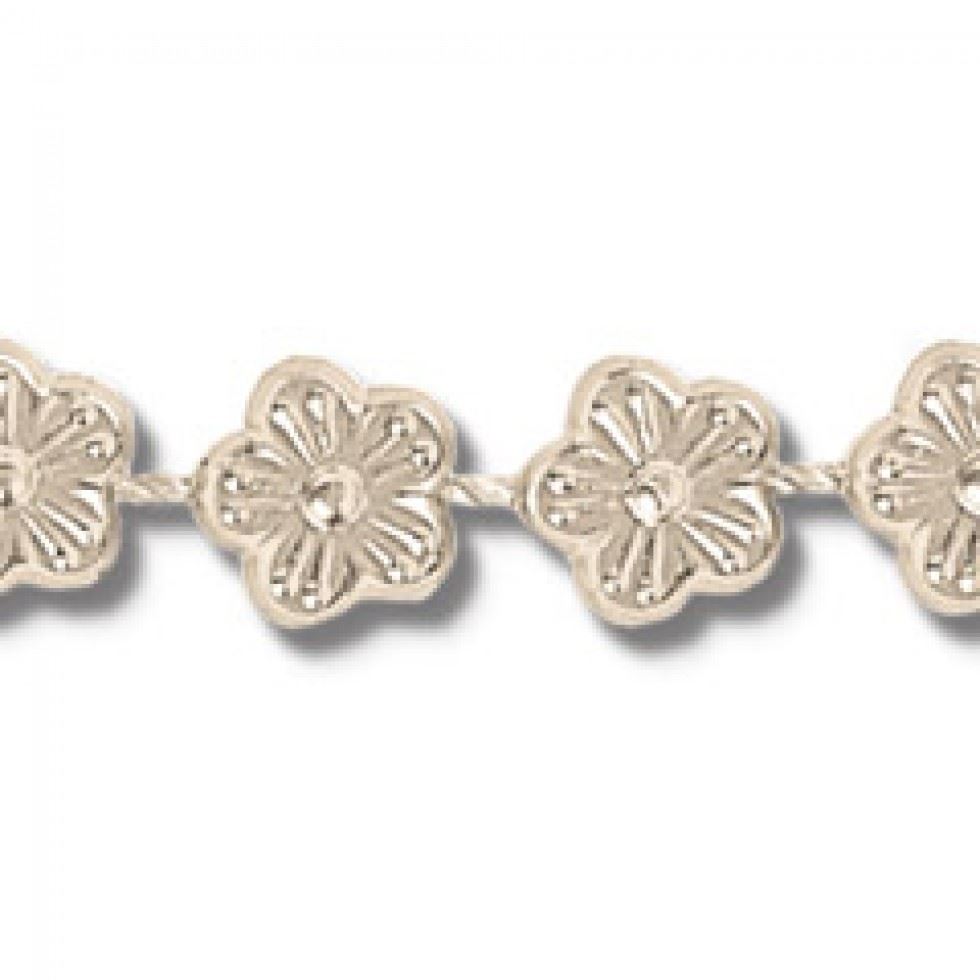 Trimits Flower Plastic Bead Trim Ivory
 